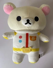 San-X Korilakkuma Rilakkuma Astronaut White Space Suit 14-16" Plush Stuffed NEWT