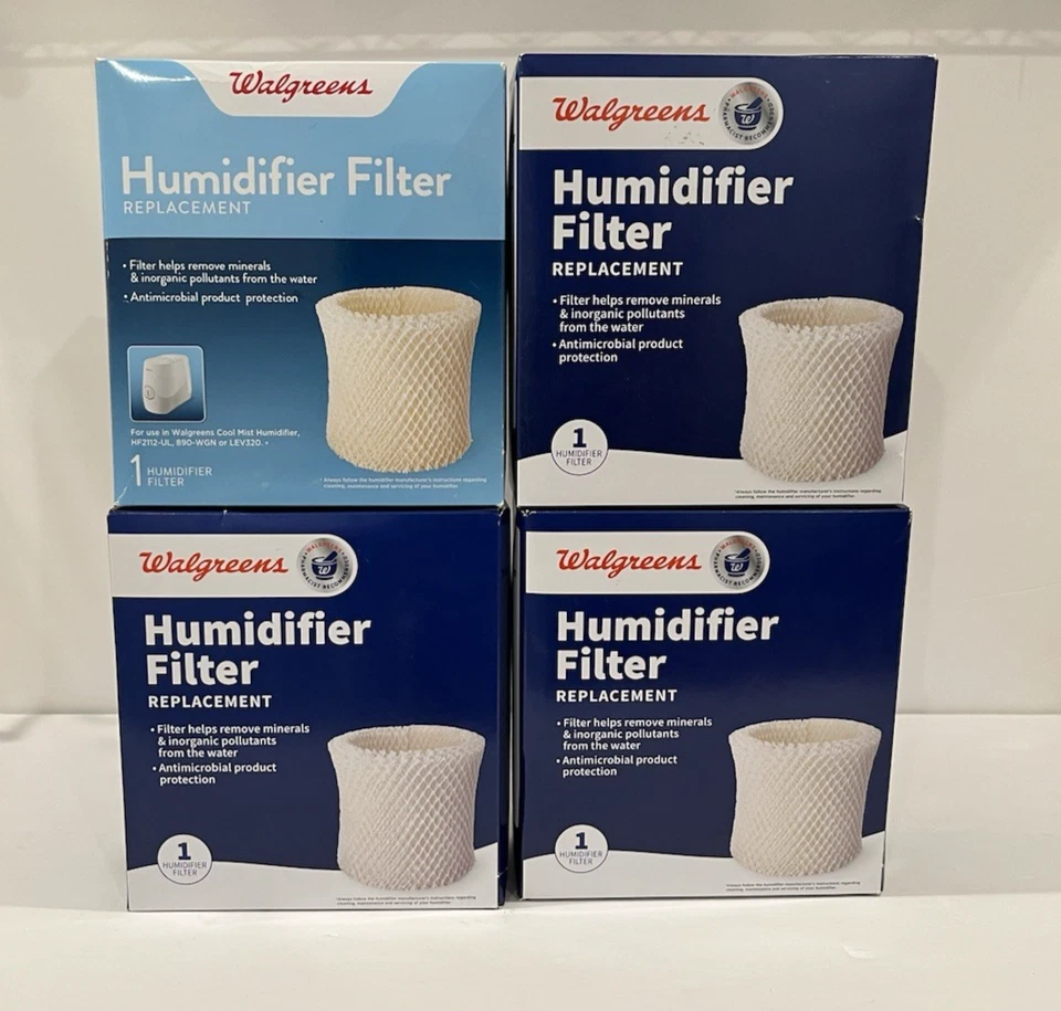 Lot 4 Walgreens Cool Mist Humidifier Filter Replacement HF2112-UL 890-WGN LEV320 - Image 2 of 4