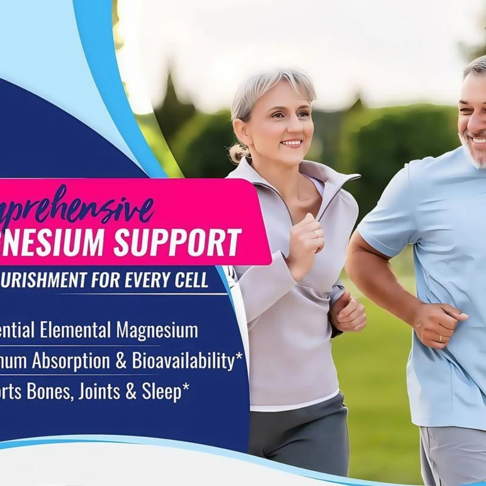 TopLux Magnesium Complex 1000mg, 7 Types for Sleep, Muscle & Bone, 90 Capsules - Image 4 of 4