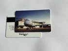 Gift card marigold dove Lufthansa hanger, blank card