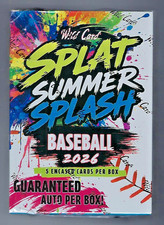 2026 Wild Card Splat Summer Splash Baseball Hobby Box New Factory Sealed 1 Auto