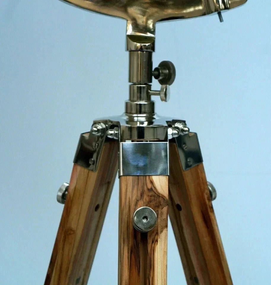 Nuevo globo terráqueo de piso con soporte de trípode de madera 18" grande mapa moderno globo atlas Foto 4 de 4