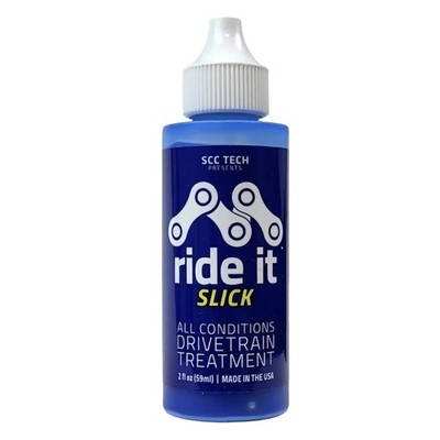 SCC Tech Ride It Slick Bicycle Chain Lube Drivetrain Treatment 2 oz
