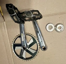 Old School Bmx Powerlite Gt  Crank Arms Pedals Chainwheel