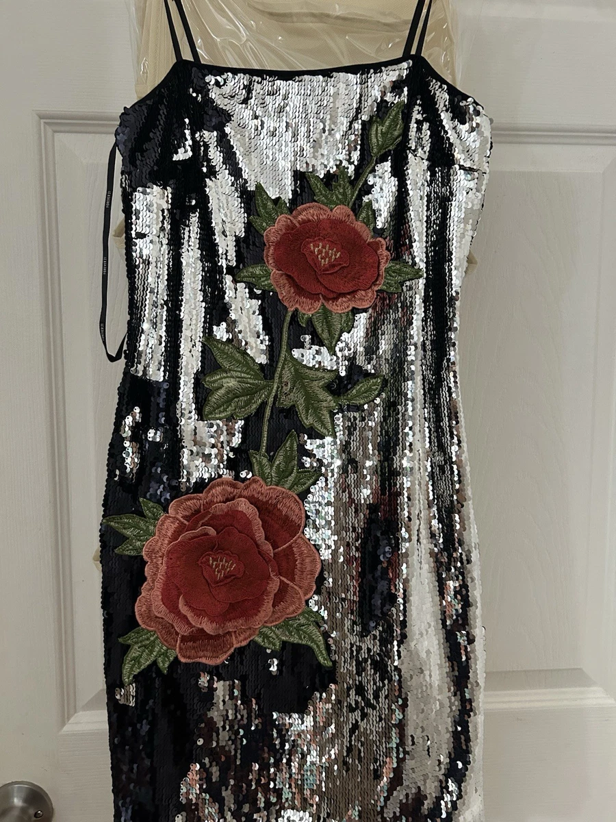 forever 21 floral embroidered dress Ditsy Floral Midi Slip Dress