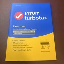 TurboTax Premier 2023 Federal +1 State Windows & Mac CD