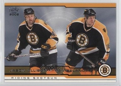 2001-02 Pacific Riding Shotgun Jason Allison Ken Belanger #403 0a4