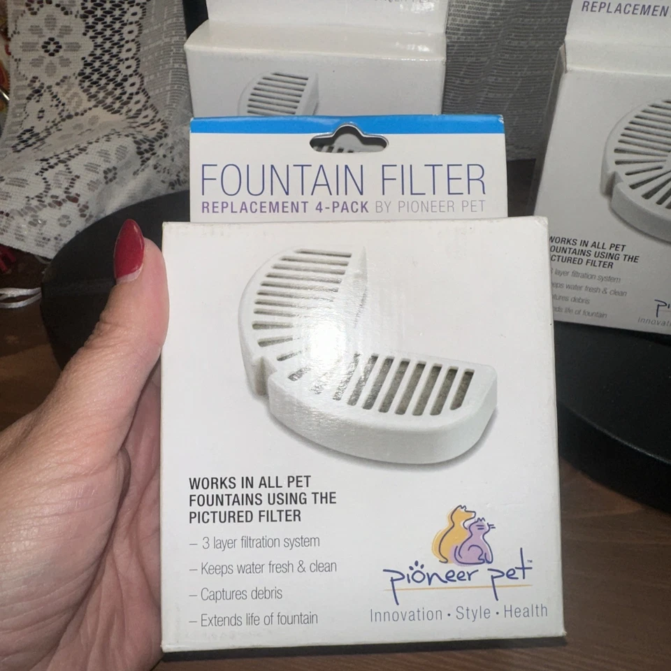 Filtro Fuente Agua Pioneer Pet Repuesto LOTE 3014 Perro/Gato 11 Total Nuevo Foto 2 de 4