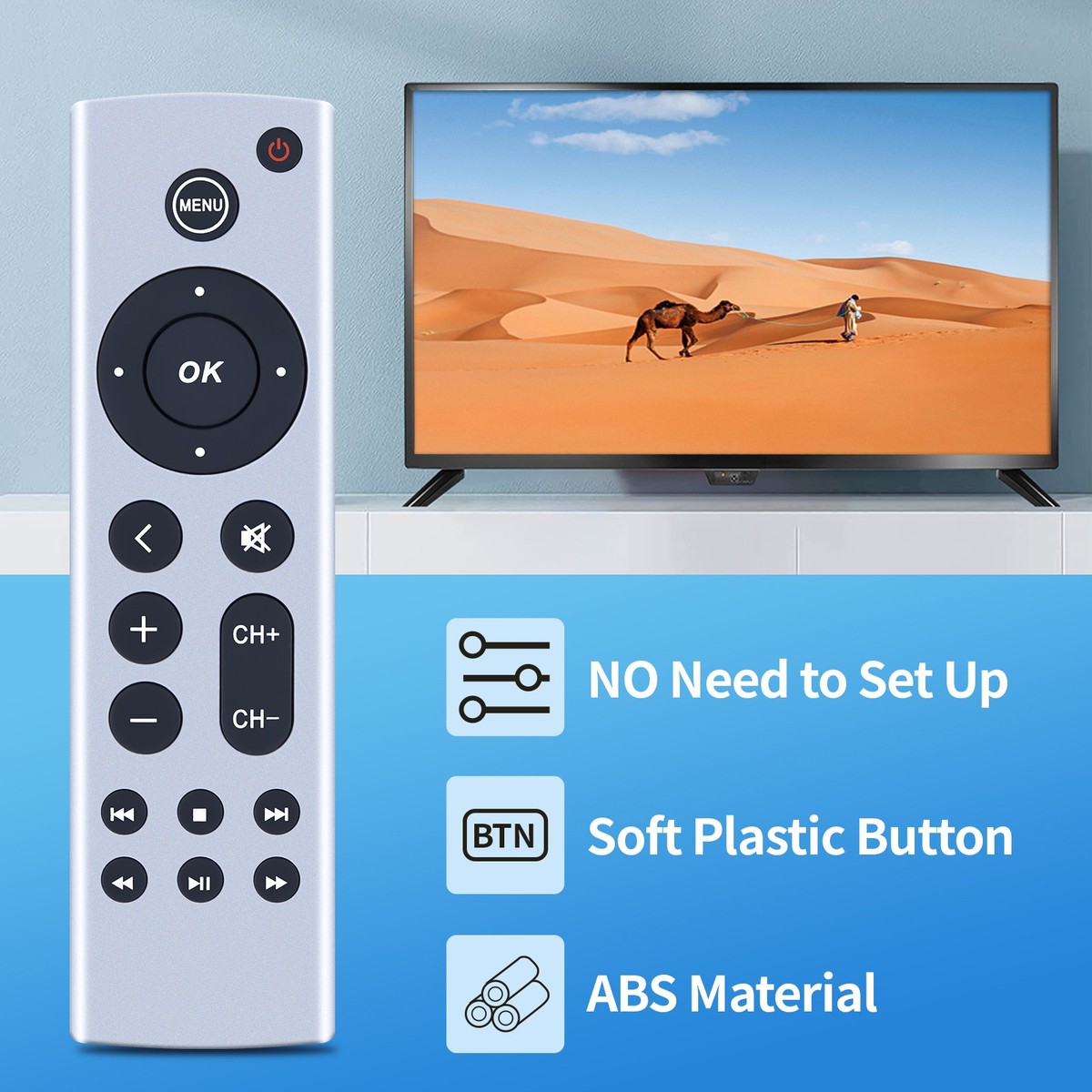 Replacement Remote Control For Apple TV 4K/ Gen 1 2 3 4/ HD A1625