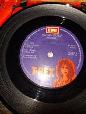 T. Rex ~ Metal Guru - Original 7” vinyl single record 1972 b/w Thunderwing/Lady