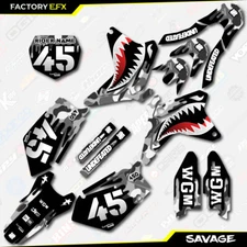 Gray Savage Camo Racing Graphics Kit fits 05-06 Suzuki RMZ450 RMZ 450 decal 