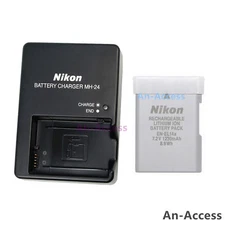 Original Nikon EN-EL14a Battery MH-24 Charger For D3200 D5500 D5600 P7700 P7800 