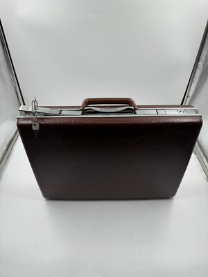 Vintage Samsonite Classic IV Brown Hard Shell Attache Brief Case