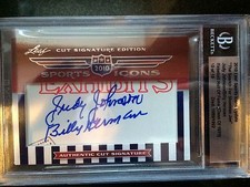 2010 LEAF SPORTS ICONS CUT  JUDY JOHNSON/BILLY HERMAN/19*-PRINT RUN 8- 1975 HOF