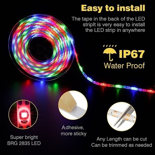 Solar LED Flexible Strip Light - Flexible Fairy Lights for Room, TV, Party, Bar - Picture 15 of 17
