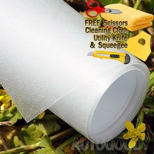 36"x120" Frosted Glass Film Static Cling Office Bathroom Window Tint 3ft x 10ft