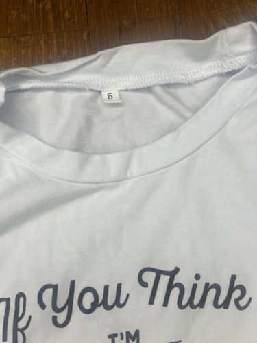 T-shirt bambino ragazzo stampa grafica se pensi che io sia fantastica taglia 5 - Foto 3 di 4