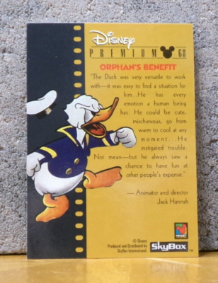 DISNEY PREMIUM TRADING CARD MICKEY MOUSE & DONALD DUCK ORPHAN'S