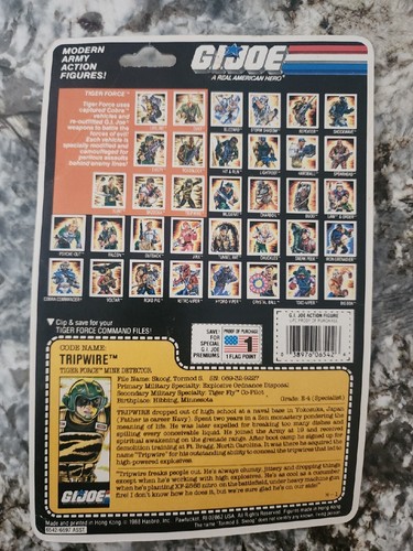 1988 GI Joe TIGER FORCE TRIPWIRE - Picture 8 of 8