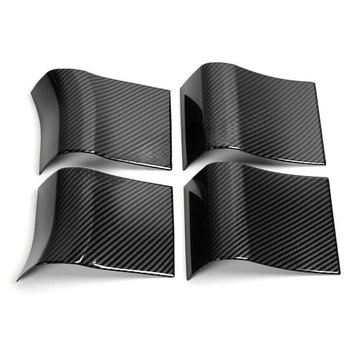 4x Carbon Fiber Inner Door Handle Panel Trim Decor Cover For Ford F150 2015-2020 - Picture 7 of 10