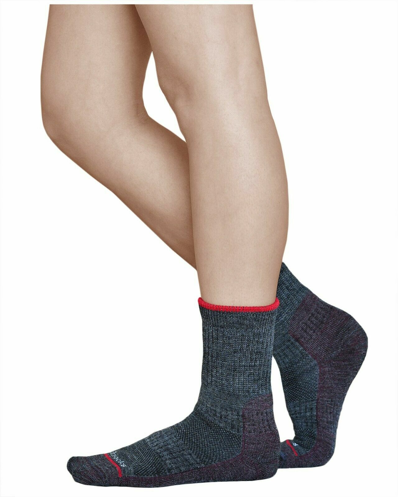 Calcetines Trekking Mujer Antiampollas LANA MERINO Senderismo invierno, VITSOCKS