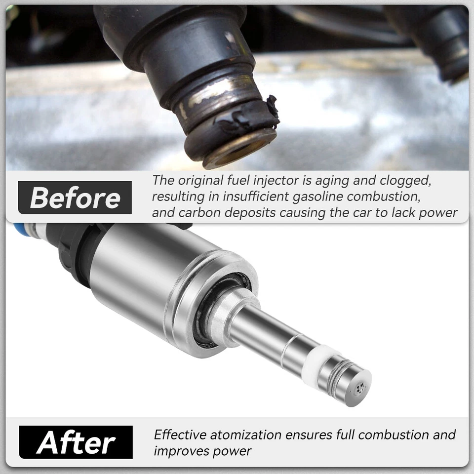 4 inyectores de combustible para Peugeot 207 2008-2014 Mini Cooper S 2007-2009 1,6 L Foto 4 de 4