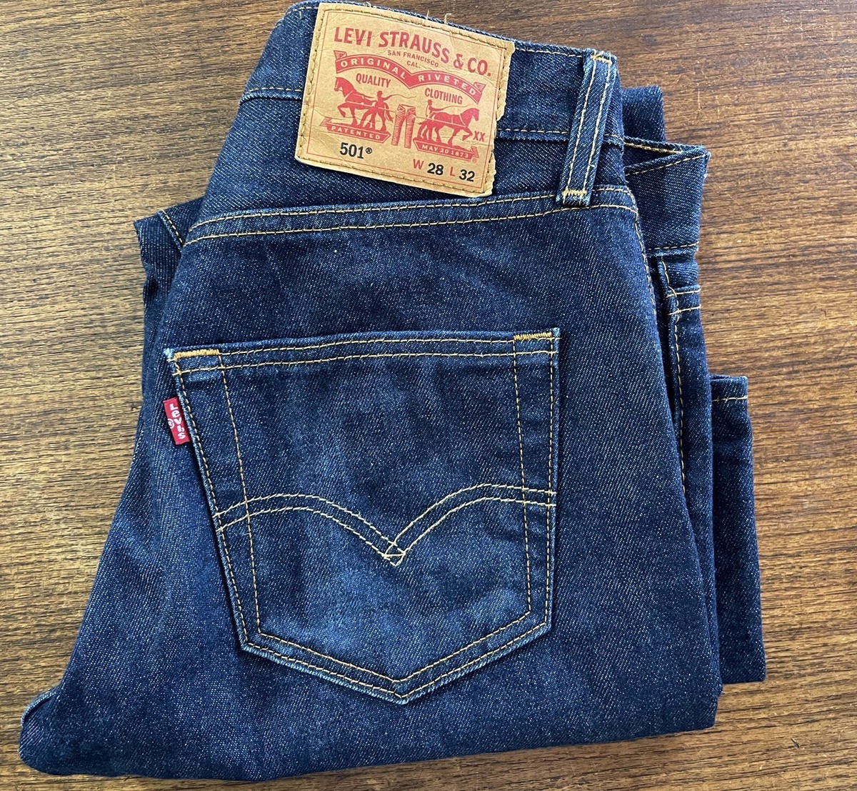 Levis 501 Water Less Jeans 30x30 Dark blue Excellent Condition | eBay