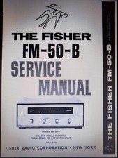 Fisher FM-50-B FM50B Stereo Vacuum Tube Tuner Restoration Kit  			