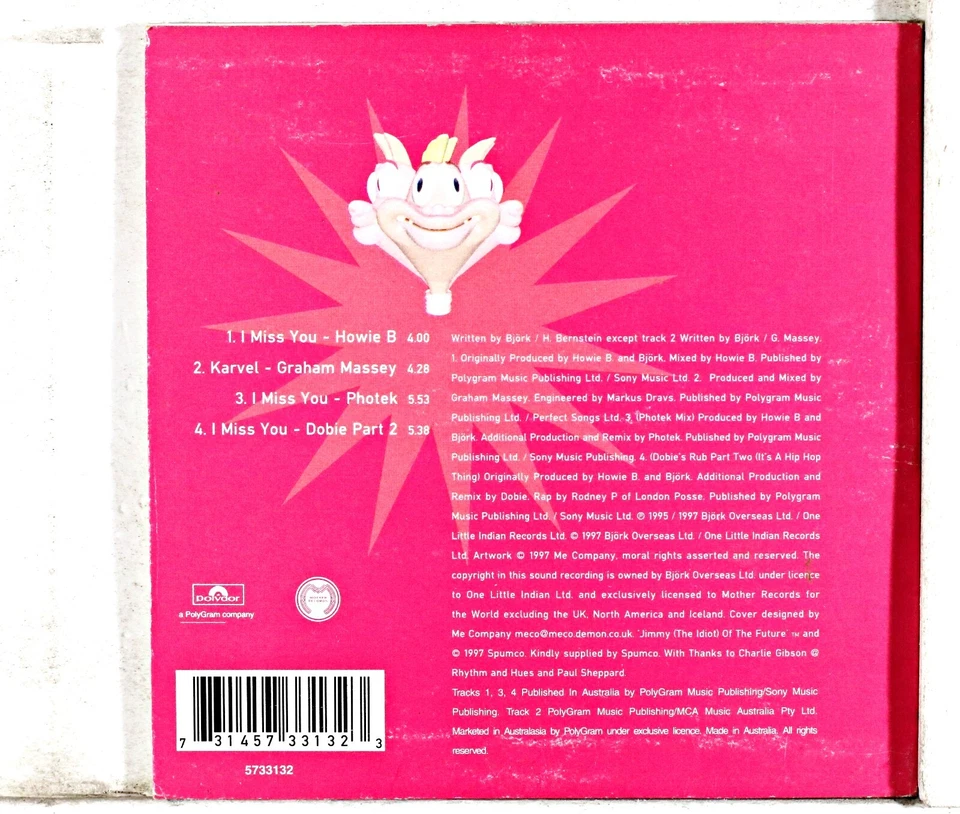 Björk - I Miss You (CD 1997) Foto 3 de 3