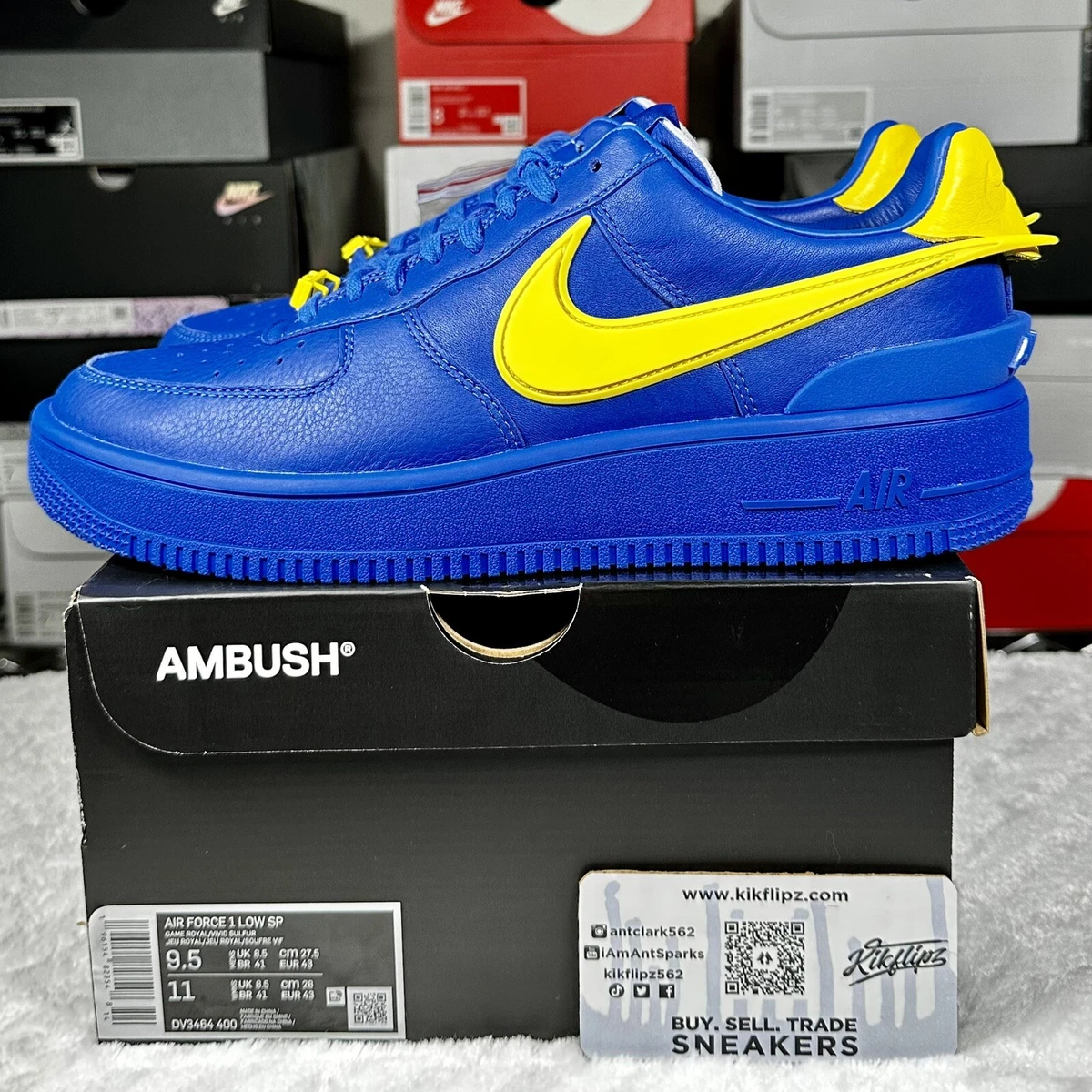 Men Nike Air Force 1 Low ‘AMBUSH Game Royal’ (Size 9.5)