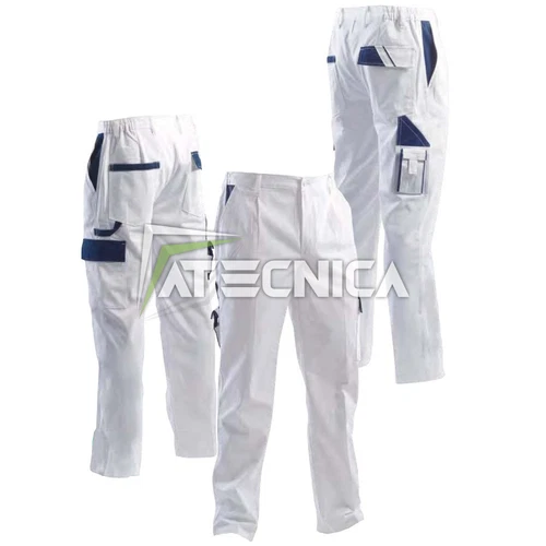 Trousers Long White From Work More Pockets Aerre With For Painters Painters