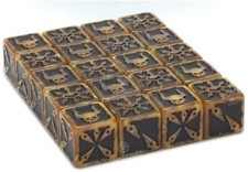 CHAOS SPACE MARINES DICE 20 40K WARHAMMER CSM D6 USED LOOSE