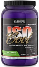 ISO Cool Pure Whey Protein Isolate Powder 23 gm de proteína, 2 libras, manzana jugosa