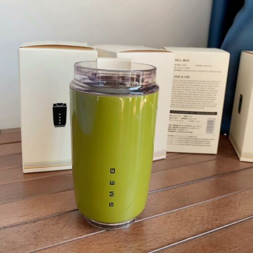 SMEG Stainless Steel Insulated Cup Hot Cold Portable Travel Mug Dual Purpose