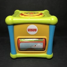 Baby Fisher-Price Animal Activity Cube Toy Exploration Fun 4.5" Matel 2013