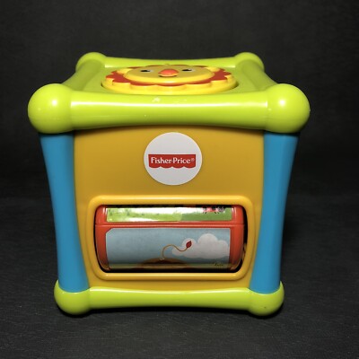 Baby Fisher-Price Animal Activity Cube Toy Exploration Fun 4.5'' Matel 2013