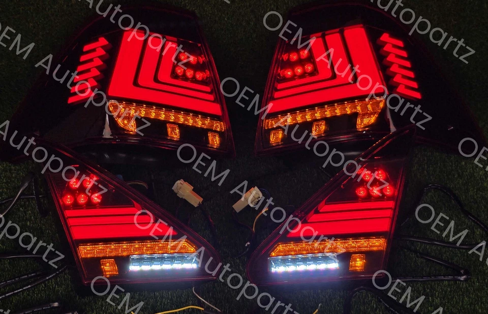 Luces traseras LED Facelift con luces interiores nuevas personalizadas para Lexus LS430 2004-2006 Foto 2 de 4