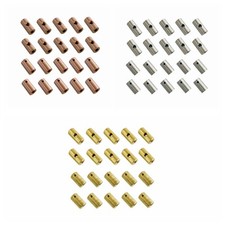 10SETS BRASS/COPPER/WHITE BRASS FRONT/REAR BINDING POST 8-32 TATTOO MACHINE PART