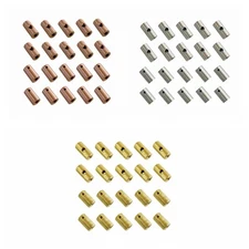 10SETS BRASS/COPPER/WHITE BRASS FRONT/REAR BINDING POST 8-32 TATTOO MACHINE PART