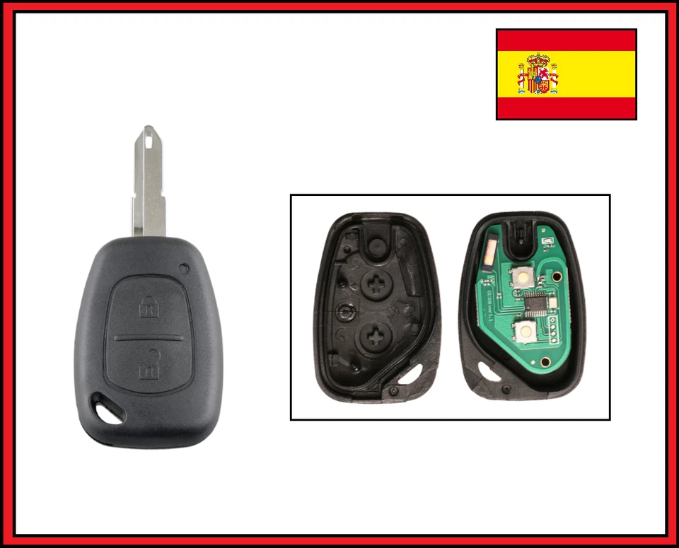 llave electrónica completa mando ID46 NISSAN PRIMASTAR KUBISTAR para programar - Imagen 1 de 1