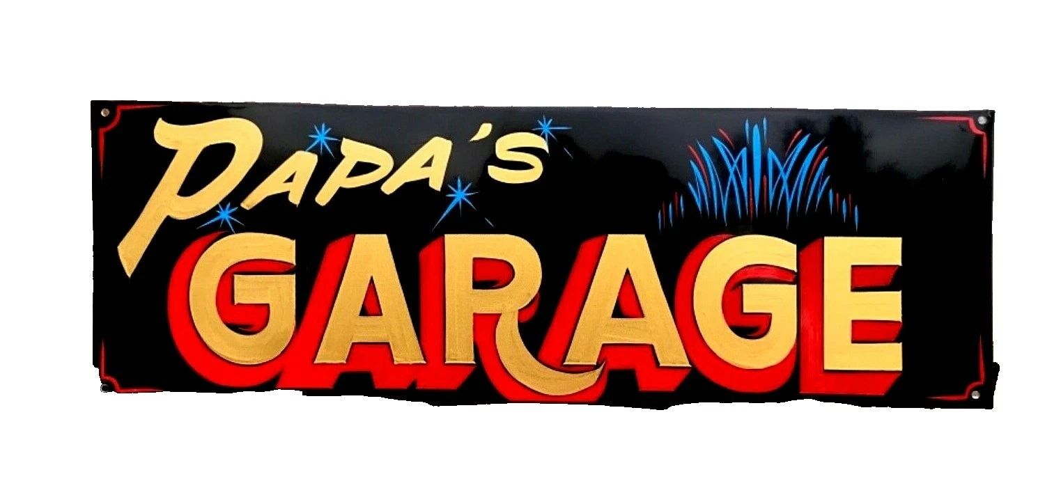 Garage Industrial Home Décor Plaques & Signs