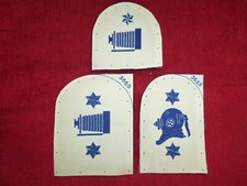 3x post WW2 ROYAL NAVY RN PRINTED BADGES DIVERS + PHOTOGRAPHERS UNISSUED NOS