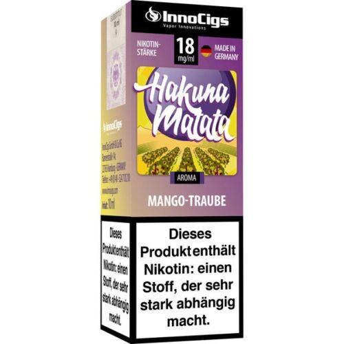 Liquid InnoCigs Hakuna Matata Traube Aroma 18 mg/ml - Bild 1 von 1