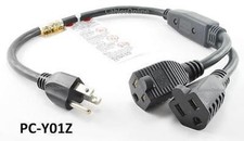 22inch Y-Splitter Liberator Power Strip Extension Cable / Cord, PC-Y01Z