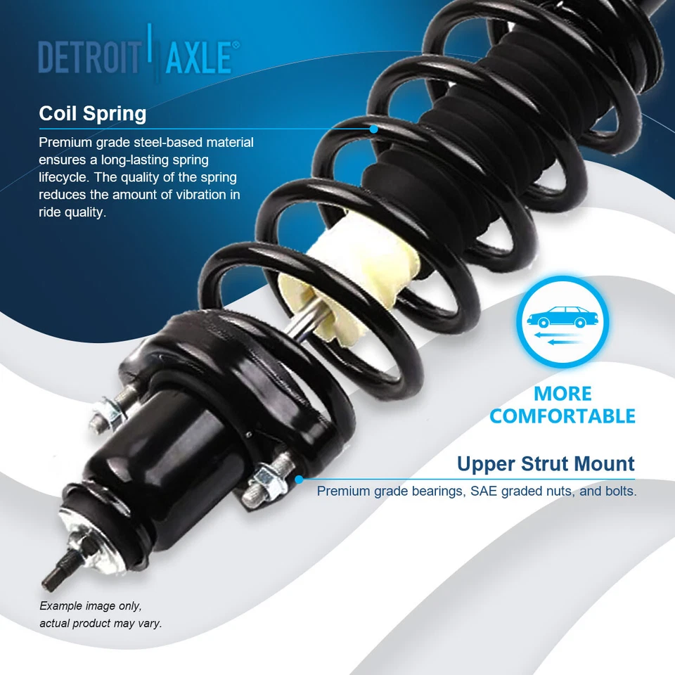 FWD Front & Rear Strut Coil Spring Assembly + Sway Bar for Dodge Avenger Sebring - Image 3 of 4