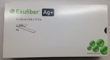 Exufiber Gelling Fiber Silver .8" x 17.7" - 5 Dressings (Damaged Box) 603420