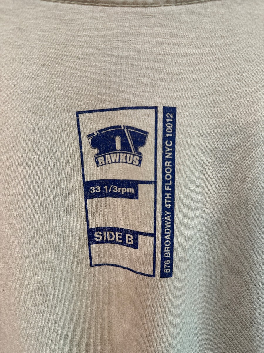 RAWKUS RECORDS Tシャツ XLサイズ バーガンディ オリジナル