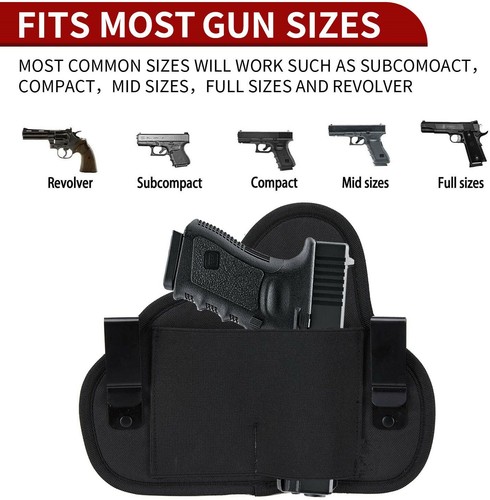 Tactical IWB Pancake Concealed Carry Gun Holster Right Hand Neoprene Gun Holster - Picture 3 of 13