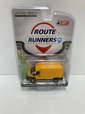 1:64 GreenLight 2021 Ram Promaster 2500 Cargo High Roof Route Runners Series 4