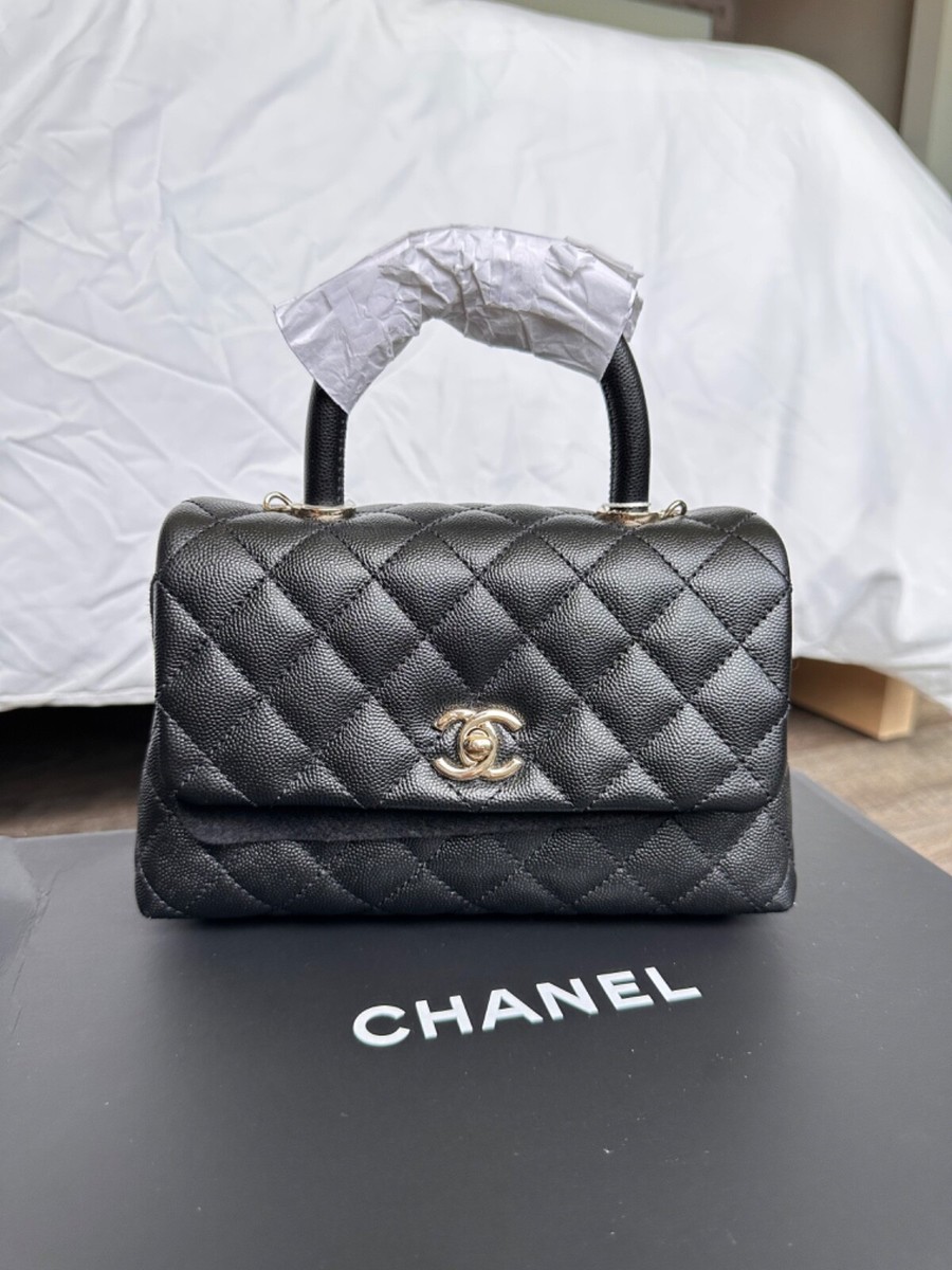 ショルダーバッグ・ポシェット × ヴィンテージ(中古) Chanel Caviar Coco Handle 28 ショルダーバッグ・ポシェット × ヴィンテージ(中古) Chanel